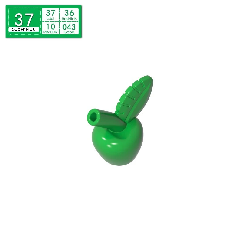 10PCS Apple 33051 Building Blocks Toys Plant Bricks Apple Parts Compatible MOC Building Block Education Creative Model Toy view 5