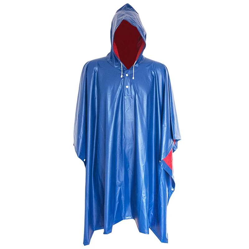 

Adult Rainponcho free size hooded waterproof PVC