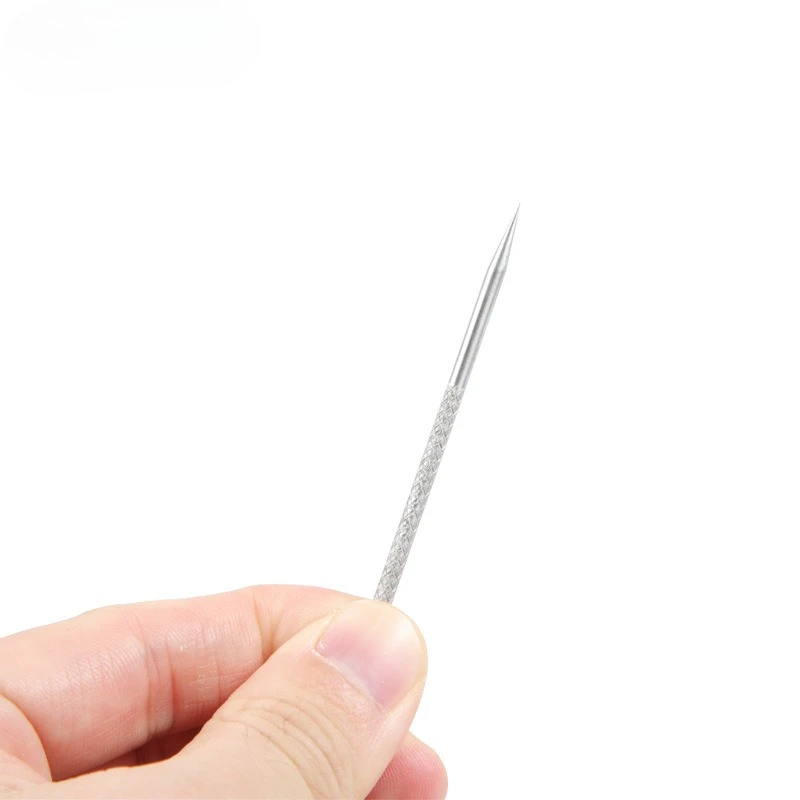 Estrattore di comedoni in acciaio inossidabile da 8 cm - Mini ago per acne per la rimozione di punti neri e brufoli (portatile, 8 cm)