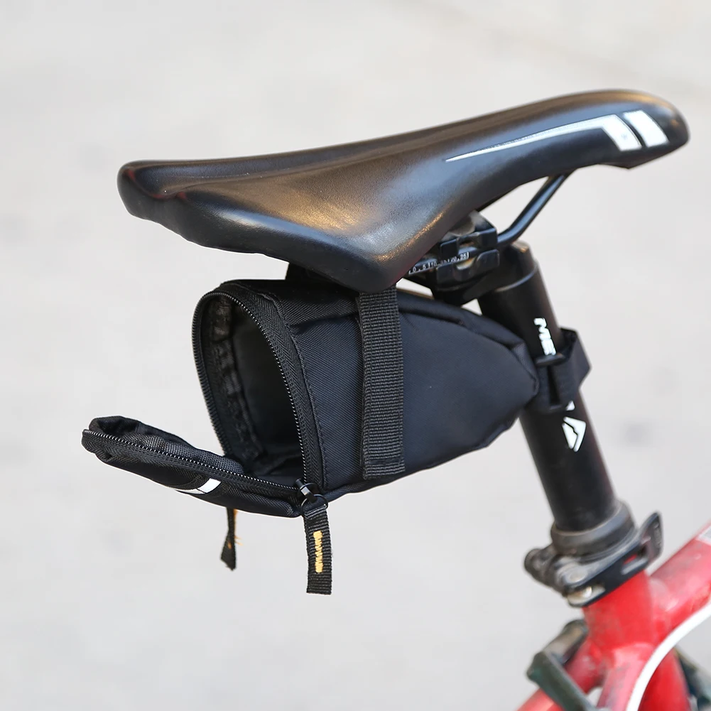 Bicycle Bags Skillful Manufacture 1L Capacity Bicycle Saddle Bag Rainproof MTB Seatpost Rear Tail Storage Pouch