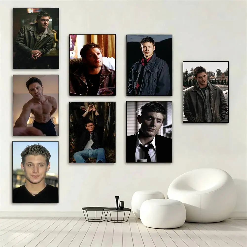 Dean Winchester Supernatural Poster Waterproof Wall Art Sticker For Bar Living Room Vintage Decor High Quality Print Gift