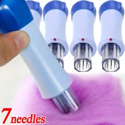 8/1Pcs Felting Needle Kit 7 Needles Felting Handmade Sewing Dolls Accessories Artwork Design Sewing Supplies with Grip Handle