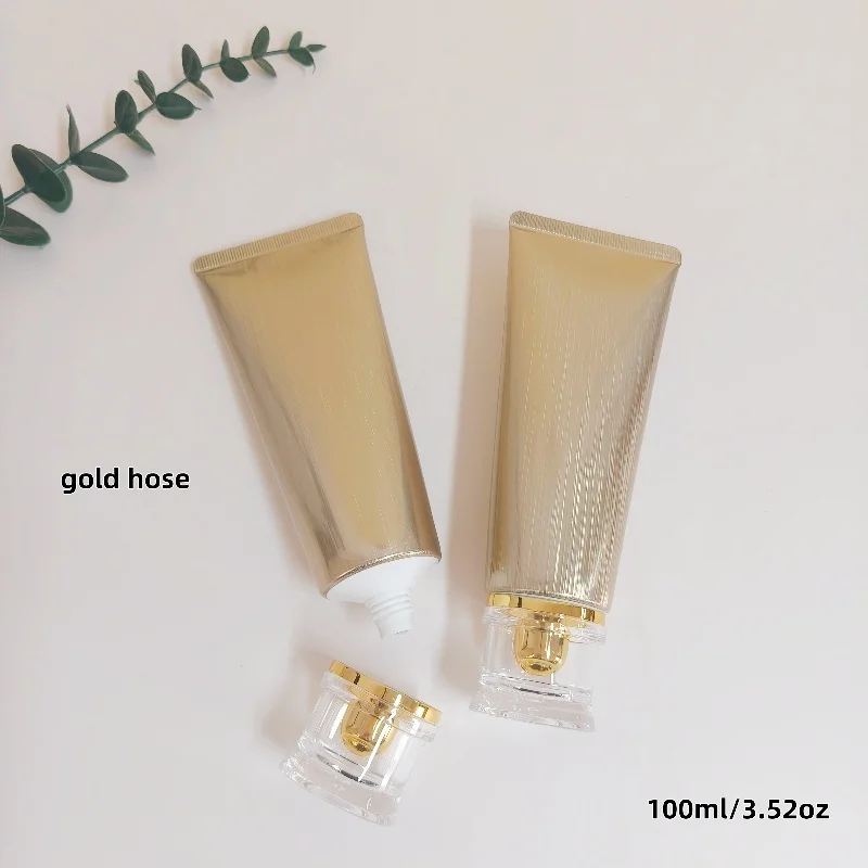 6 قطع 100 جرام أنبوب مستحضرات التجميل متوفر في المخزون، متوفر باللون الذهبي/الفضي بالكامل، متوفر لمصنع الدفعة الصغيرة بالجملة #4