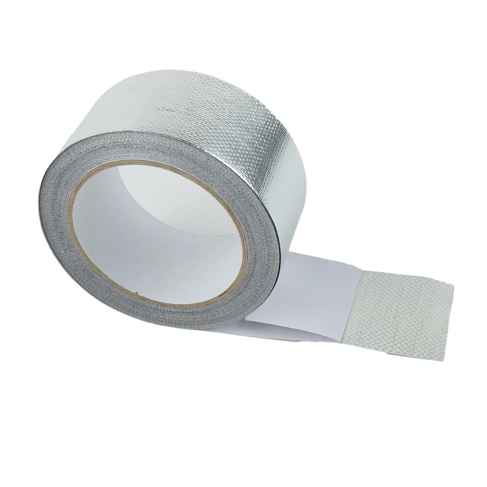 Silver for exhaust Heat Wrap Manifold Downpipe High for temp Bandage Tape 20M*5cm Resists UV Degradation For Long-term