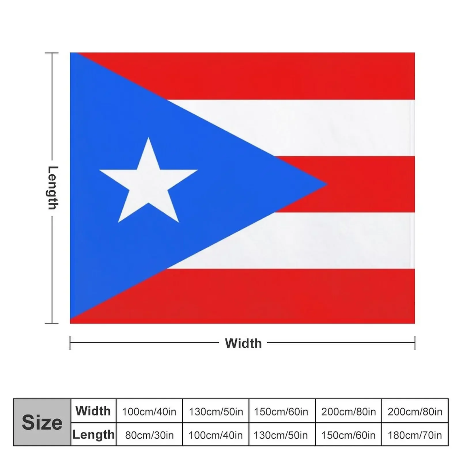 Flag of Puerto Rico Throw Blanket warm winter Beautifuls Luxury Designer Vintage Blankets