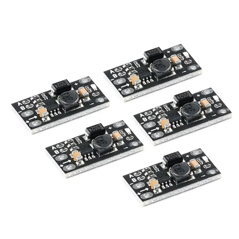 5 uds Mini DC-DC Boost placa convertidora módulo de potencia 3,7 V a 12V regulador de voltaje placa PCB refuerzo de batería de litio