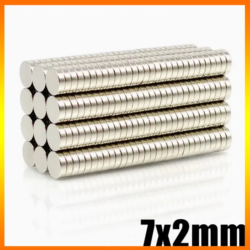 

7X2 7X5mm Magnet 20/50/100/500/1000pcs Round Shape Office Craft Whiteboard Garage Kitchen Fridge 7*2 7*5mm Accessory