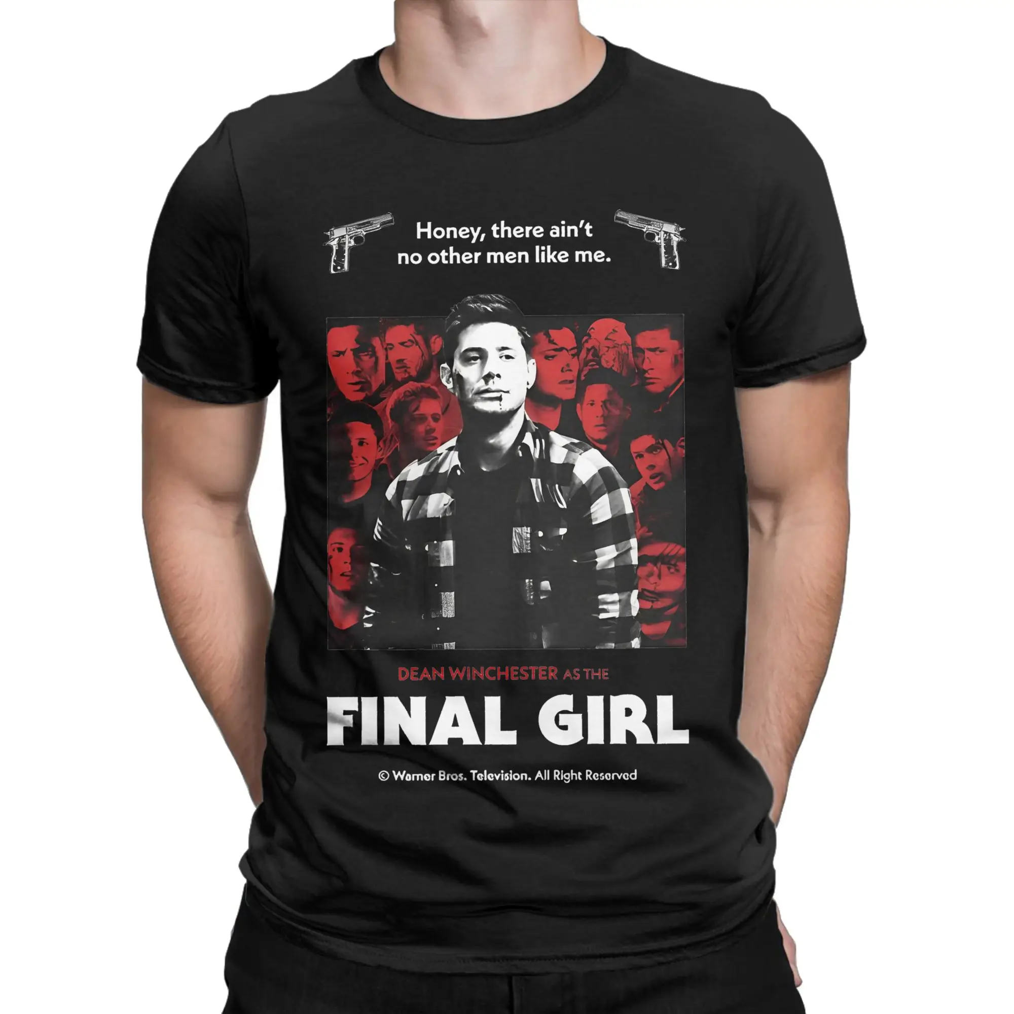 Men Women's Supernatural Final Girl Dean T Shirts  Cotton Tops Vintage Short Sleeve Round Collar Tee Shirt Gift Idea T-Shirt