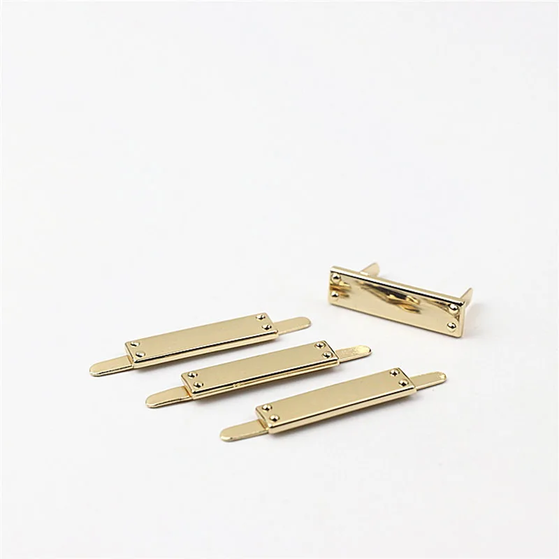 30Pcs 8x30mm Bag Labels Tag Handmade Handcraft Decorative Buckles Clasp for Purse Metal Buckle DIY Sewing Accessories