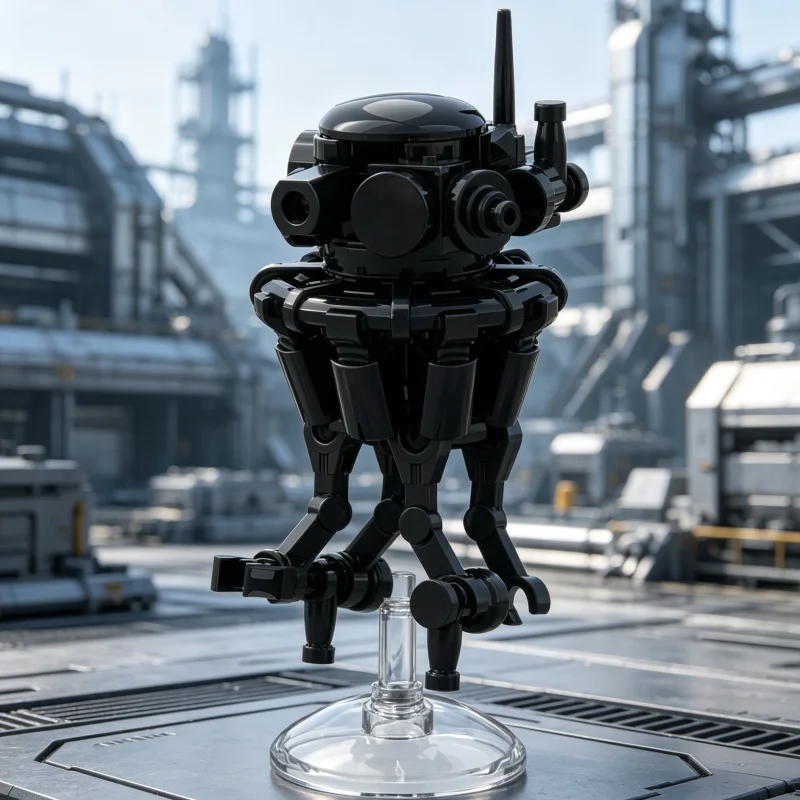 Futuristic Recon Probe Robot MOC Building Blocks Mini Scout Drone Display Model DIY Assembly Brick Desktop Display