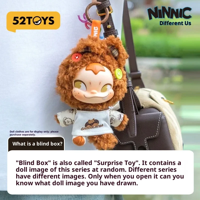 

52TOYS Ninnic Plush Keychain Blind Box Collectible Trendy Stuffed Toy Bag Charm Birthday Gift For Kids And Toy Enthusiasts