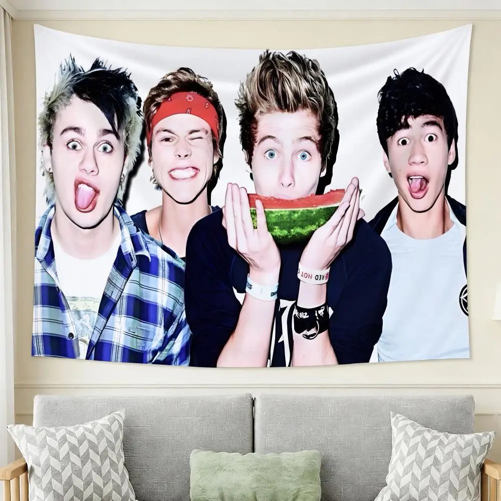 5 Seconds Of Summer Tapestry Tapestry Wall Hanging For Bedroom Dorm Living Room Decor Aesthetic