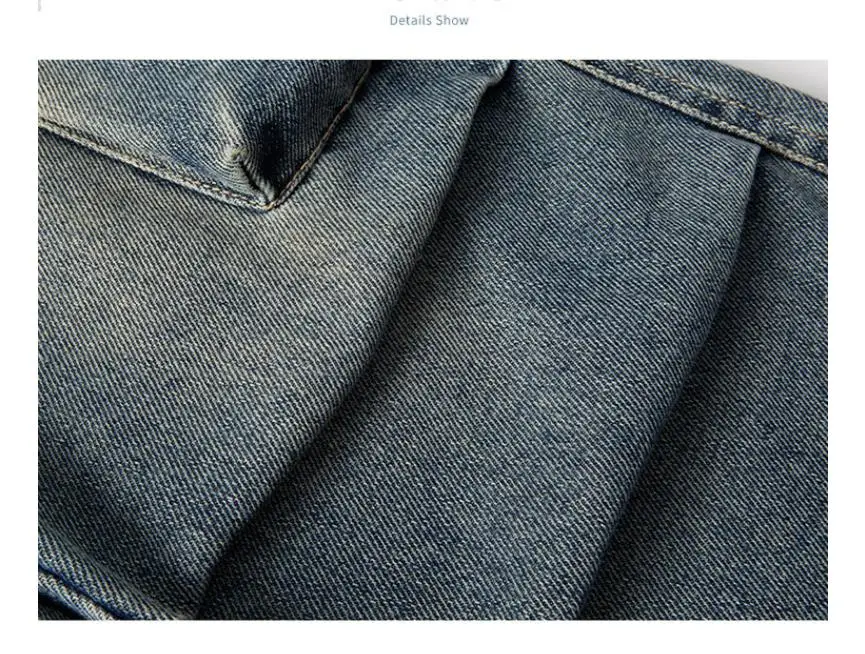 Mädchen Frühling Herbst Cargo Weite Bein Jeans 4-14 Jahre Kinder Elastische Hohe Taille Multi-Taschen Lose Freizeithose – Detail 19