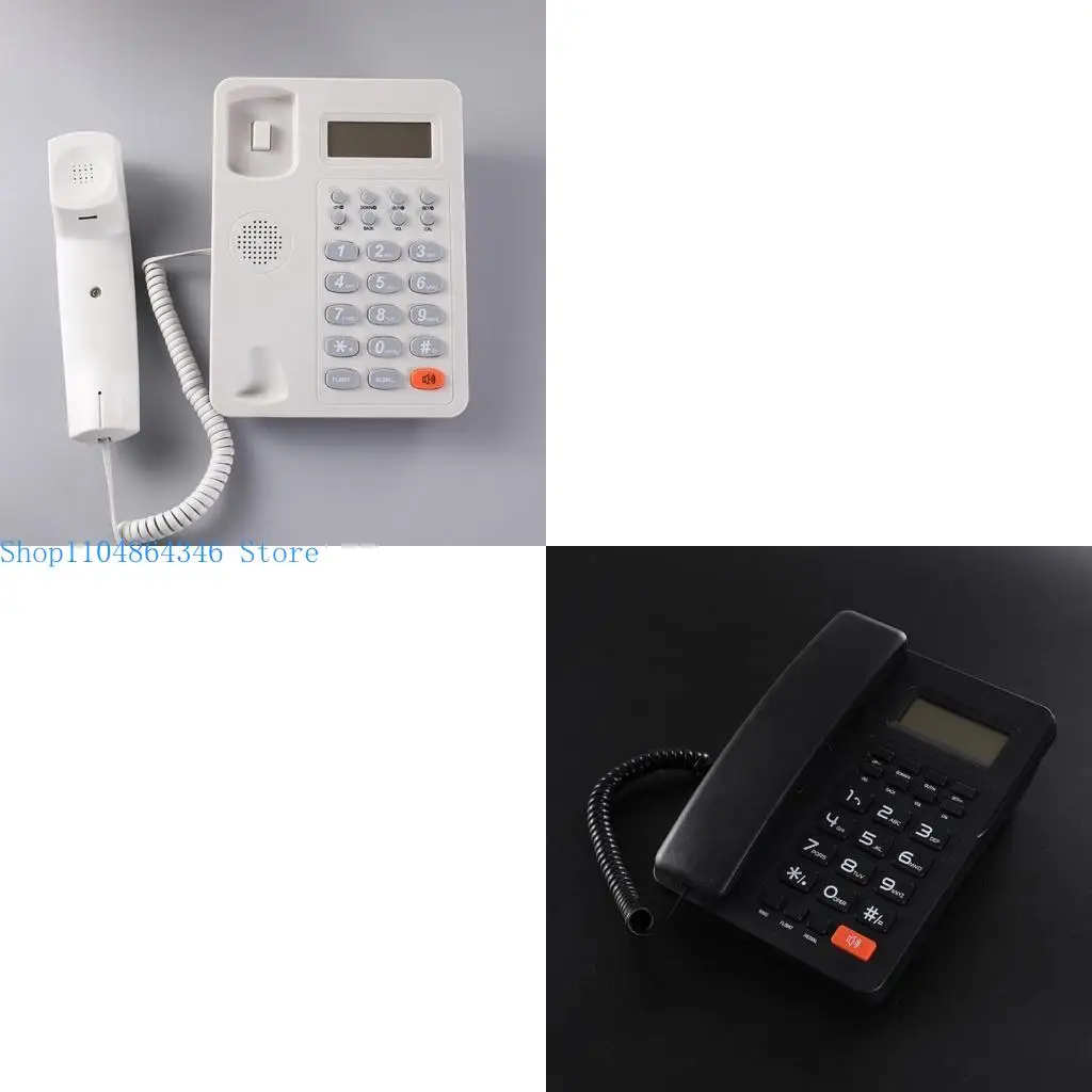 5asd Corded Telephone Landline Telephone Big Button Landline Phones with Caller