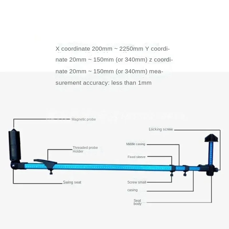 2D Measuring Ruler Beam Straightening Instrument, Auto Sheet Metal Repair Gauge, Car Body Frame Inspection Detection Tool