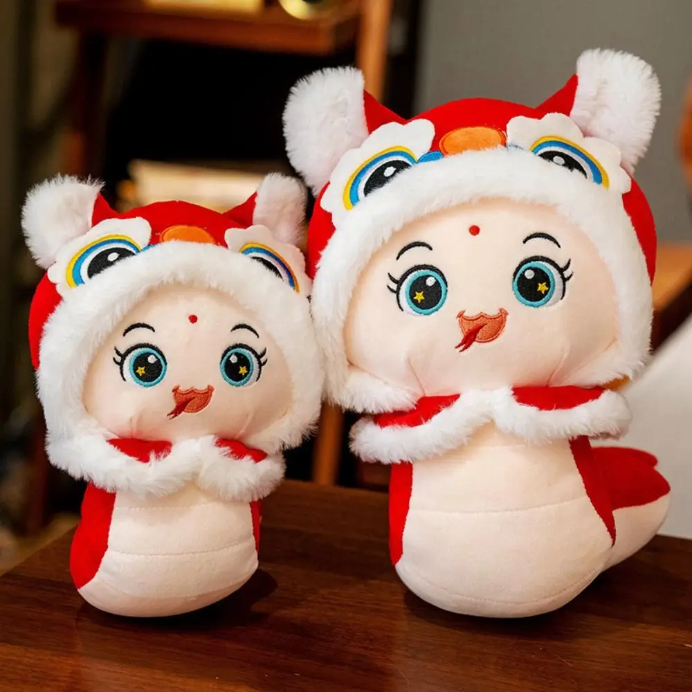 Big Eyes Snake Year Plush Toy The God of Wealth Good Luck Wealth Snake Year Mascot Toy Chinese Style PP Cotton Lucky Snake Doll