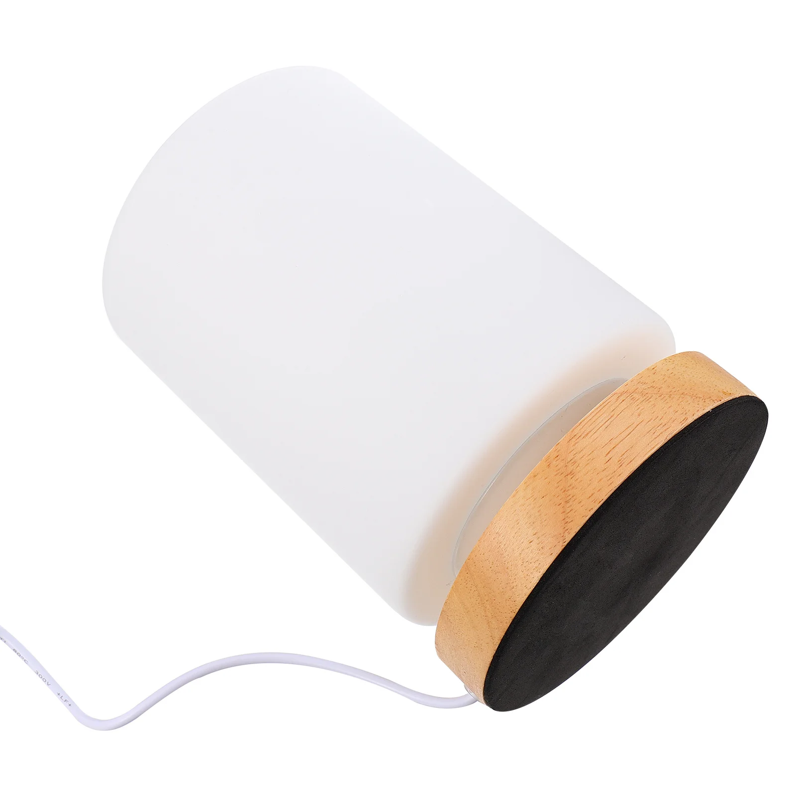 

1Pcs Solid Wood Night Light Cylinder Shape Touch Bedside Lamp USB Charging Warm Bedroom Light LED Decorative Atmosphere Lamp