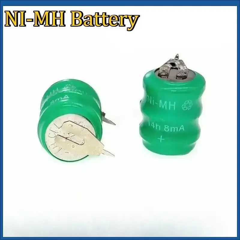 New 3.6V 80mAh NI-MH High Quality Batteries for Memory Lawn Lamp Clock with Pins Rechargeable Battery