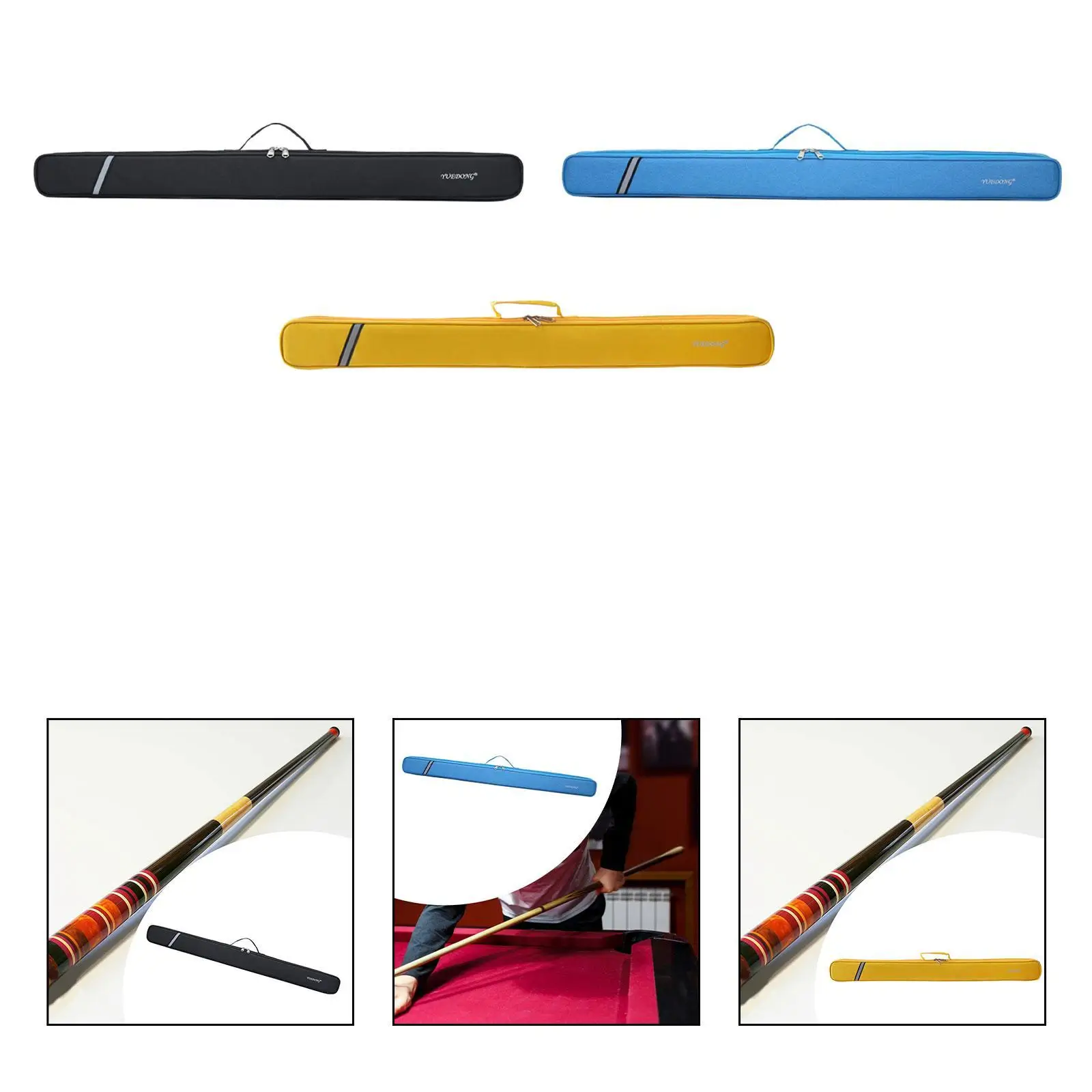 Billiard Cue Bag Crossbody Shoulder Bag Practical 1/2 Snooker Billiard Cue Case Billiard Rod Storage Bag Nine Ball Cue Bag