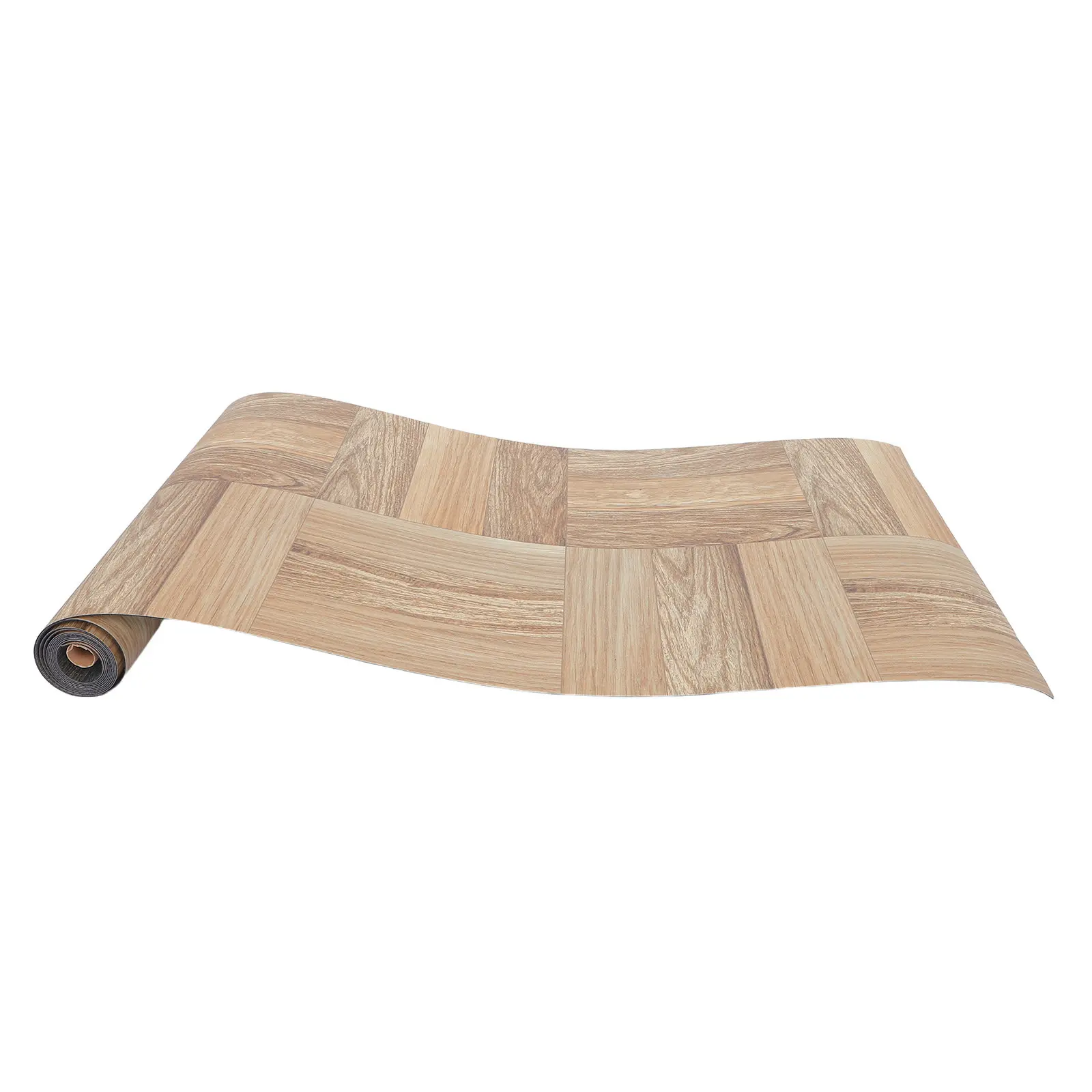 1 Roll Self Adhesive Floor Stickers 118x23 Inch Realistic Wood Grain Scratch Resistant Waterproof Vinyl Flooring Roll for Living