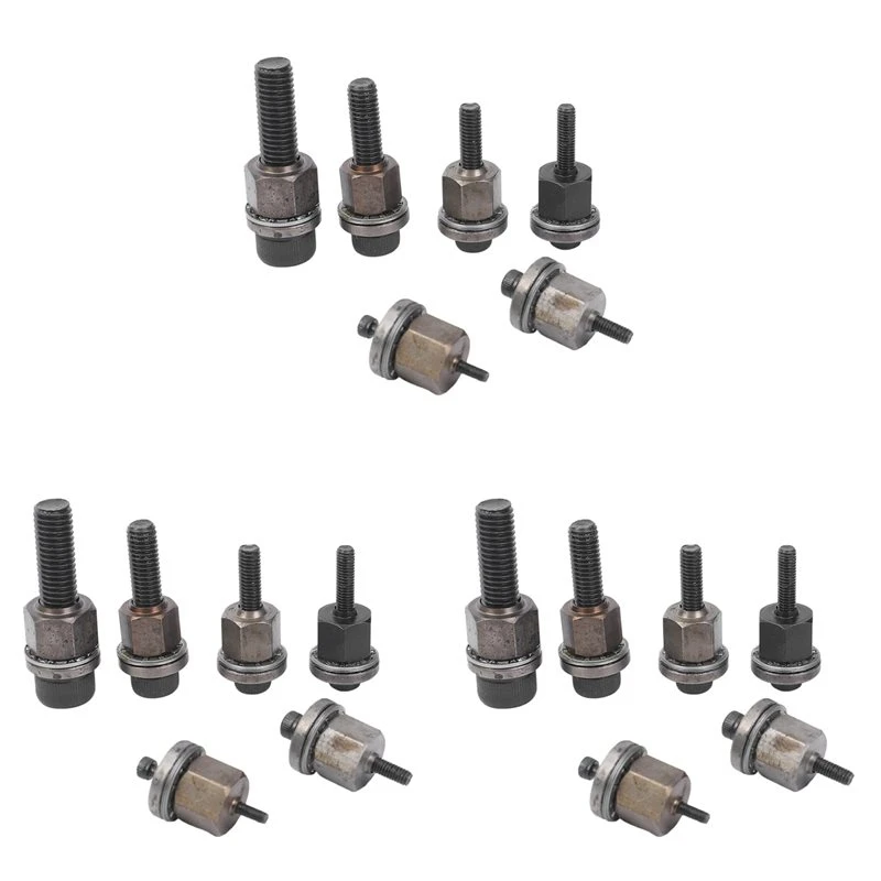 PHFU-18Pcs Hand Rivet Nut Head Nuts Simple Installation Manual Riveter Rivnut Tool Accessory For Nuts M3 M4 M5 M6 M8 M10
