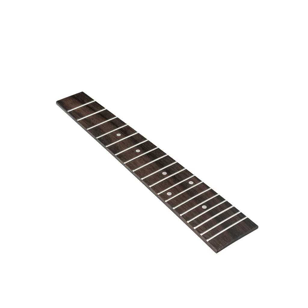 LOOK 1/5/10 PCS Ukulele Fingerboard 18 Frets 23 Inch Uke Fretboard W/ White Dots Inlay Ukulele Parts Accessories