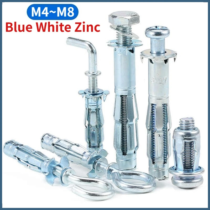 M4to M8 Drywall Anchor Plasterboard Cavity Plug Dowel Hollow Wall Anchor For Ceiling Expansion Screws Gypsum Board Holes