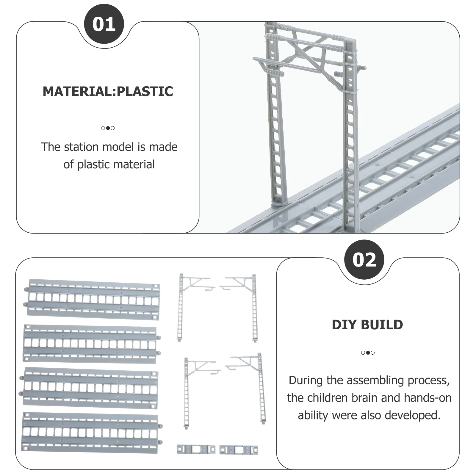 

1 комплект, аксессуары для железнодорожных дорожек, прочный пластик, гладкая поверхность, игрушка «сделай сам», развивающие игрушки для дорожек, расширительный пакет, запасные части