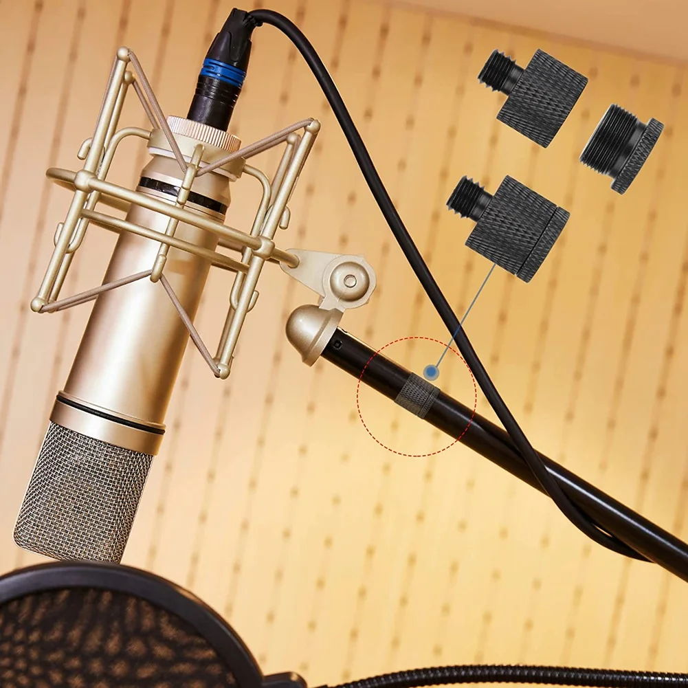مجموعة ذراع ميكروفون بحامل ميكروفون، محولات خيط ميكروفون-5/8 أنثى إلى 3/8 ذكر و5/8 أنثى إلى 1/4 ذكر إلخ. حار