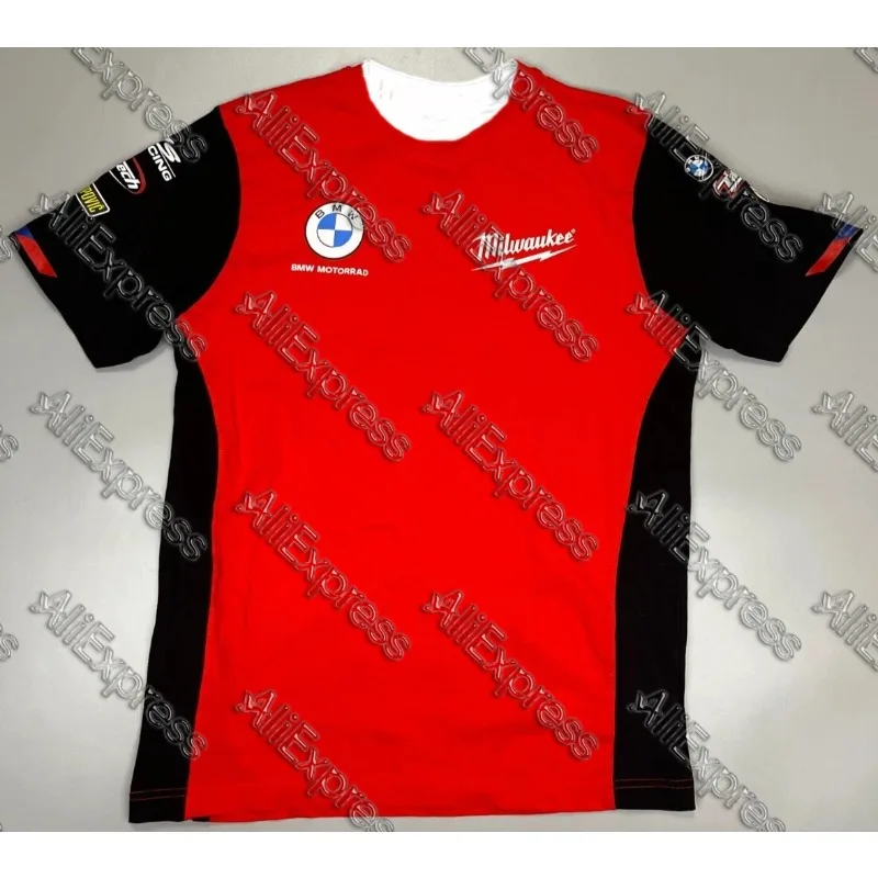 

2025 Summer BMW Motosport Racing Shirt Jersey Tee Milwaukee Quick Drying Breathable Gym Motorcylce Sports Wear Fashion T-shirts
