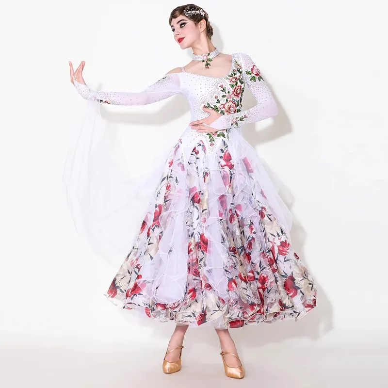 

National Standard Dance Dress Waltz Performance Dress