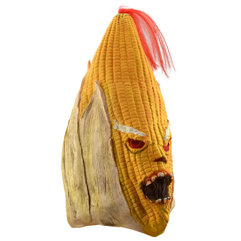 หมวกกันน็อคข้าวโพดปีศาจร้ายคอสเพลย์ฮาโลวีน, หมวก seluruh wajah แนวฮาโลวีน