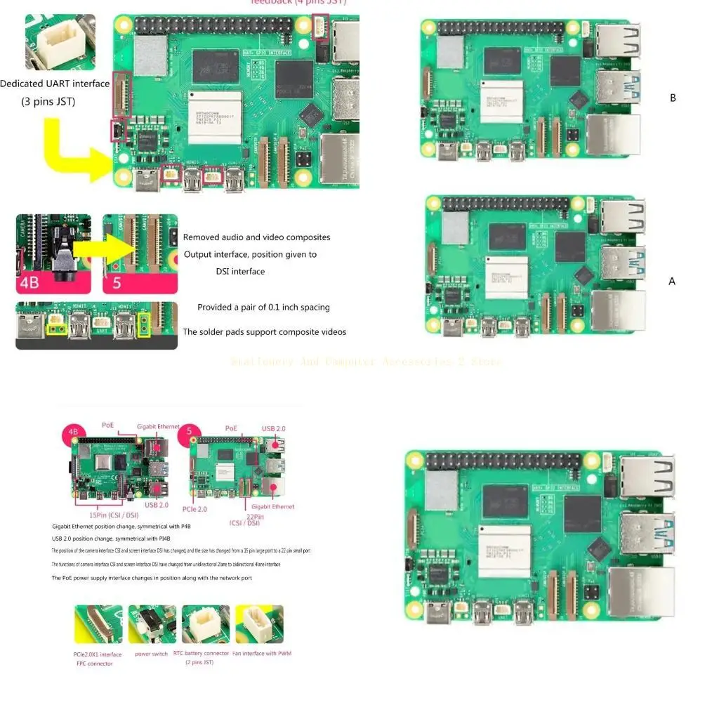 

Для RPI 5 4/8GB Development Board с охлаждающим вентилятором ARM A76 4/8 ГБ ОЗУ