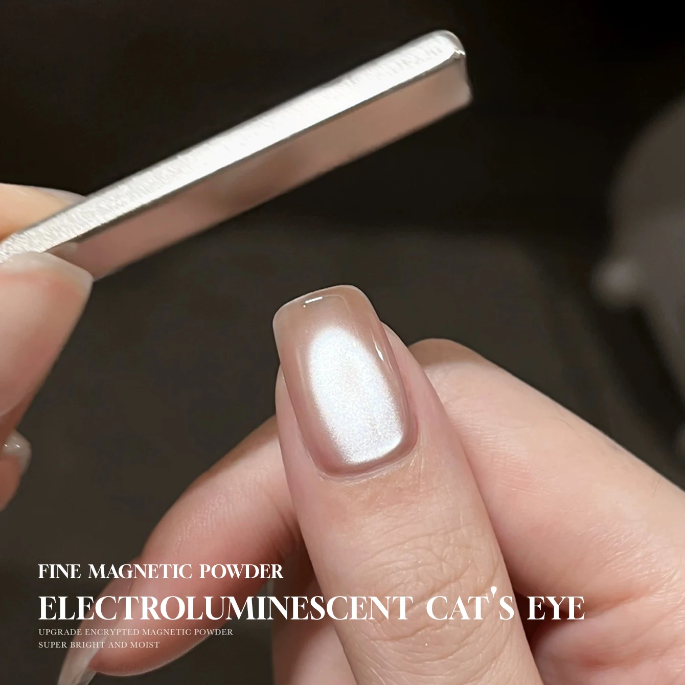 12 ml/stks herfst en winter best verkopende knipperende porselein witte glazen kraal cat's eye gel nagellak voor kerstnagels