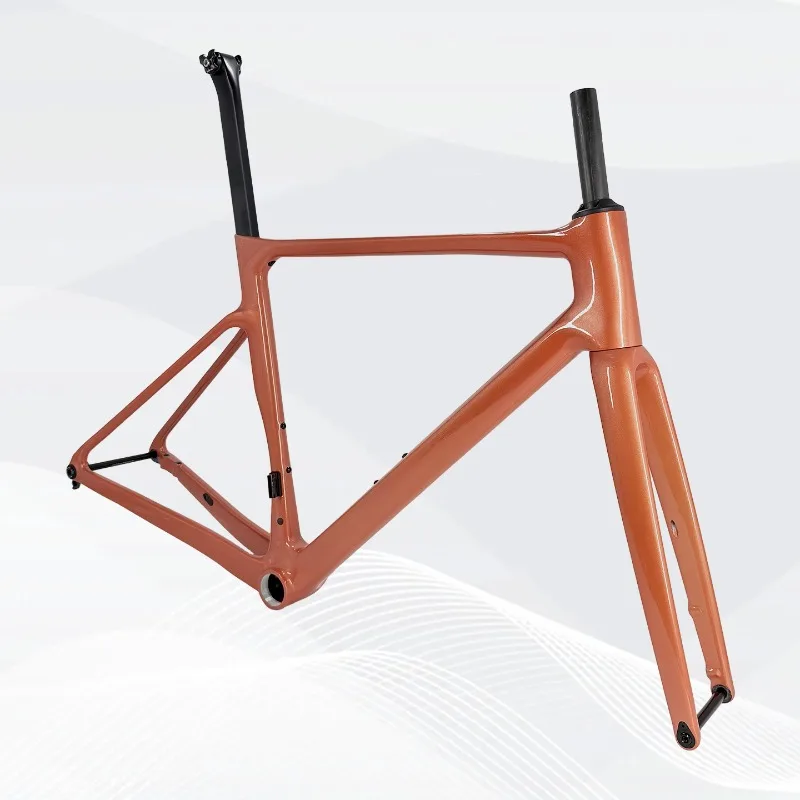 2026 Carbon Fiber All Road Bike Frame T47 Thread UDH Hanger 700x38C Fully Internal
