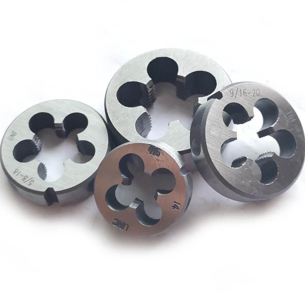 HSS unified screw thread Round die Left hand Fine thread Dies unc UNF UN 5/16 3/8 7/16 1/2 9/16 5/8 3/4 socket female cut tools