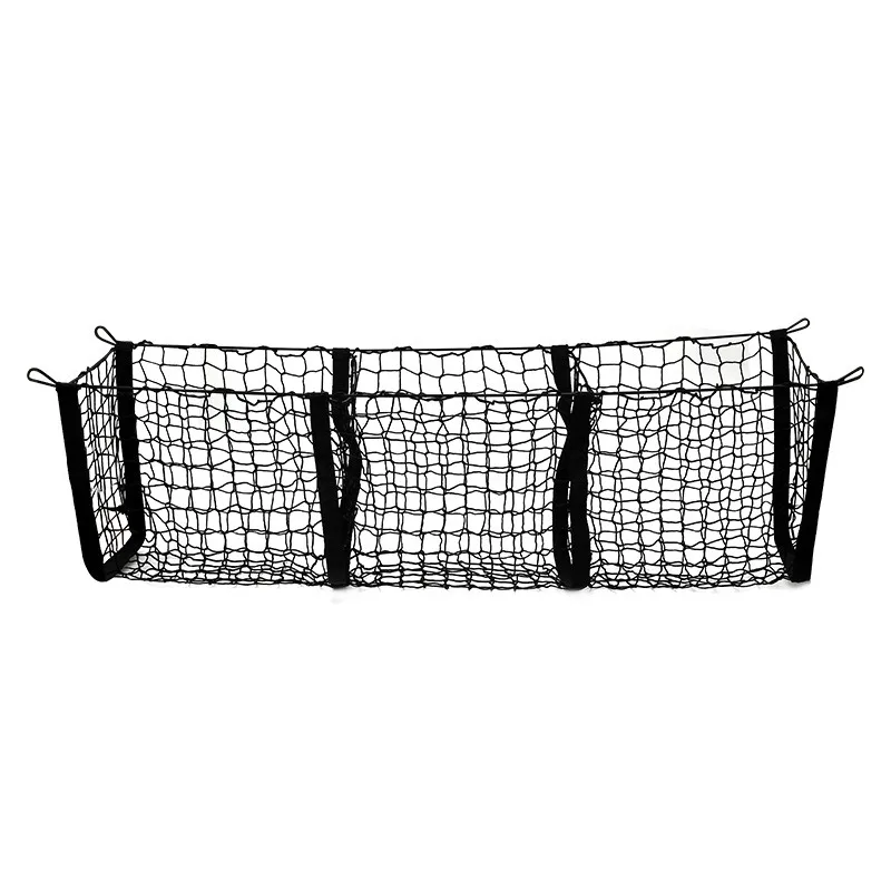 Universal 3-Säulen Cargo Net Stamm Bett Organizer Mesh Lagerung Net Bett Lebensmittel Auto Halter Pickup Lkw Bett Lkw zubehör – Detail 3