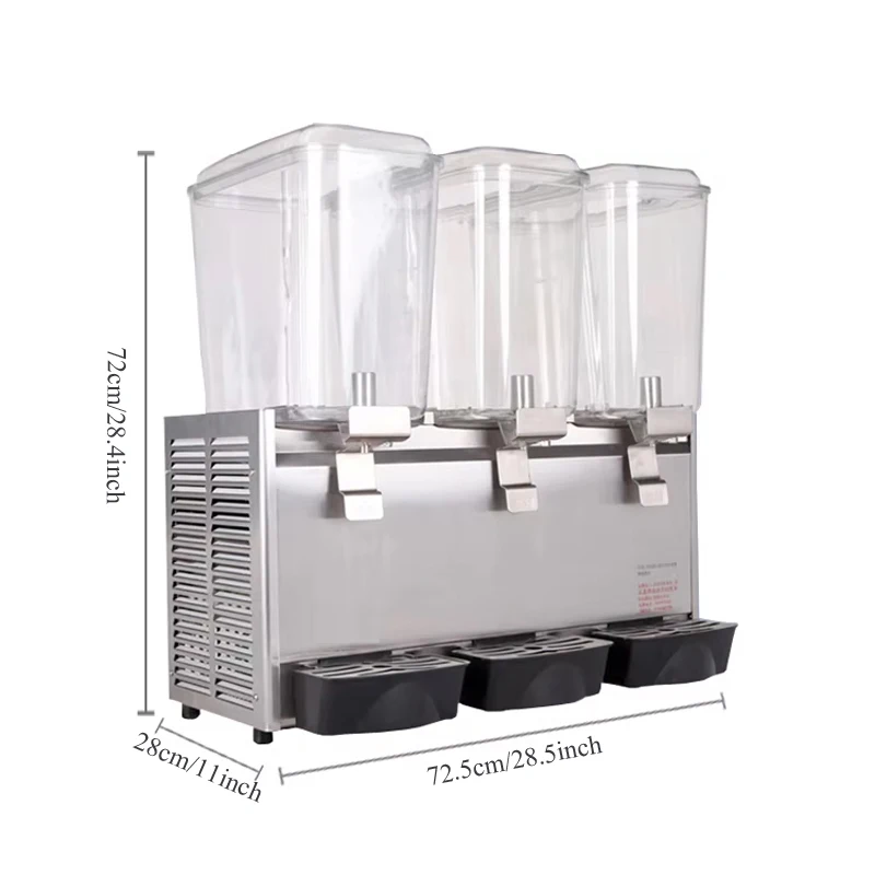 

Three Cylinder Cold And Hot Beverage Machine Commercial Macker Stall Small Cafeteria Sour Plum Juice Dispenser