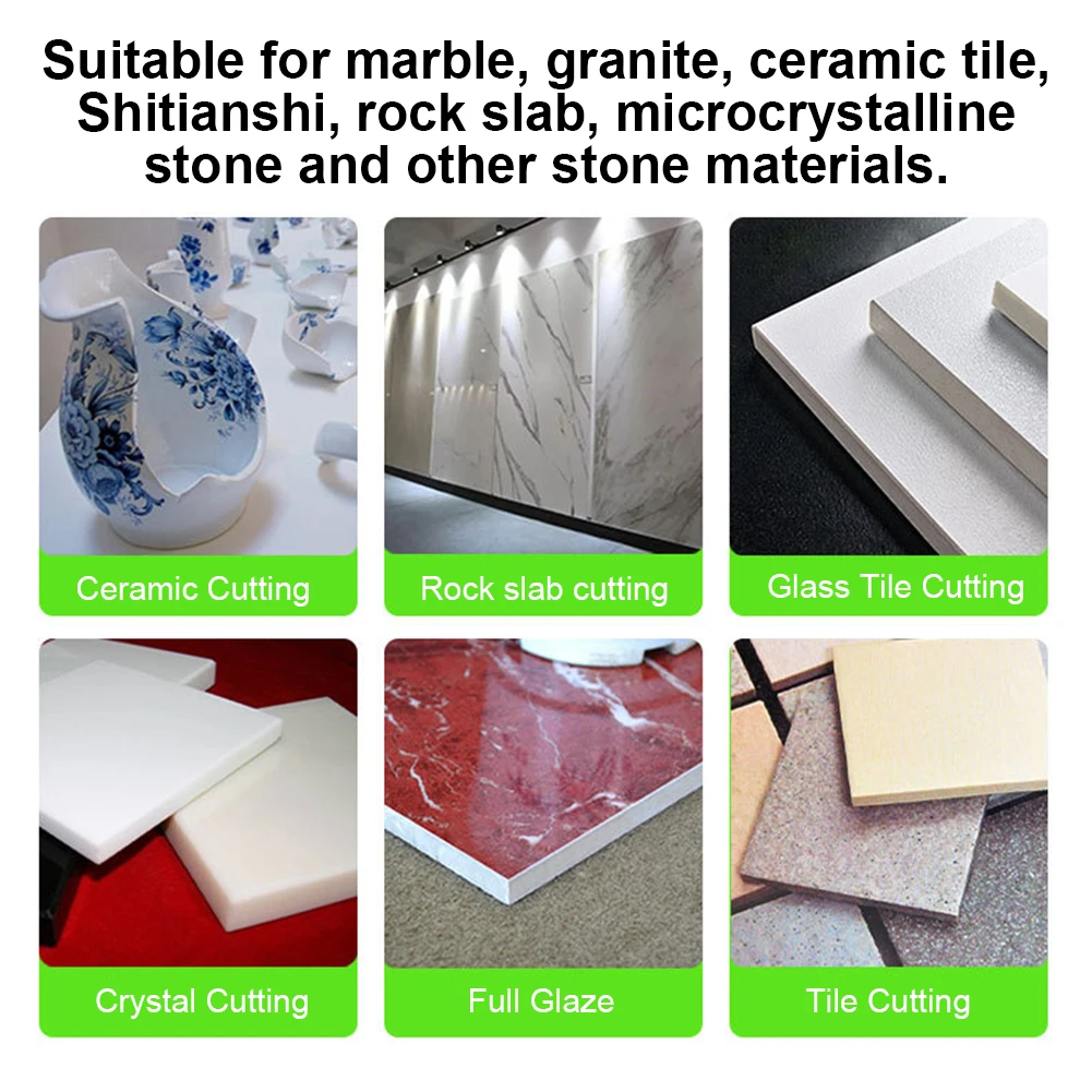 Glass Cutting Disc Multi-Function Flat Angle Grinder Blade Portable Diamond Grinding Disc for Marble Quartz Ceramic Glass