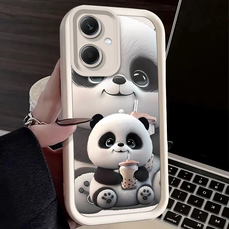 Riesenpanda-Silikon-Handyhülle für Xiaomi Redmi Note 13 12 Pro Plus 4G 5G 13C 12C Turbo 11 11S 10 10S 9 10A 10C 9C A2 A1 Cover