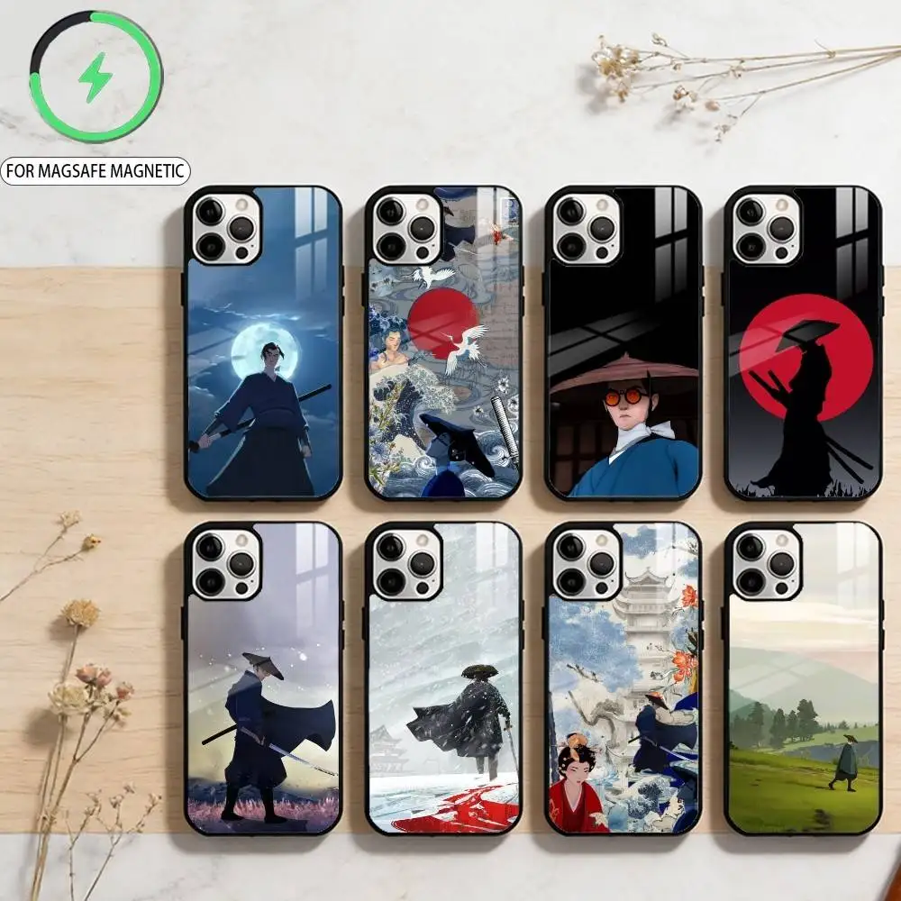 

B-Blue E-Eye S-Samurai Phone Case For iPhone17,16,15,14,13,12,11 Plus,Pro Max Magnetic For Magsafe Wireless Charging