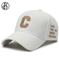 FS 2025 Summer Brand Baseball Cap For Men Cotton Luxury White Golden Letter Women Hats Streetwear Trucker Caps Casquette Homme