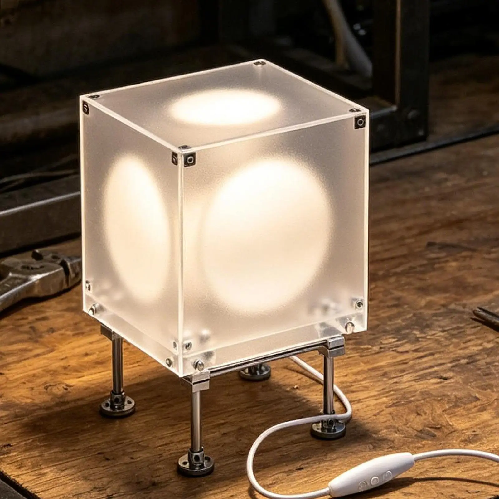 Optical Axis Acrylic Lamp Stable Art Gifts Sturdy Decor High Performance Ornament