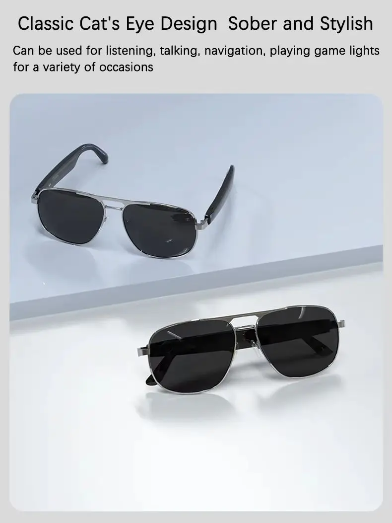 AliExpress PAXA Pilot 7 Smart Bluetooth glasses Headset Outdoor Sports Cycling Audio Glasses new multi-function High-tech Earphones