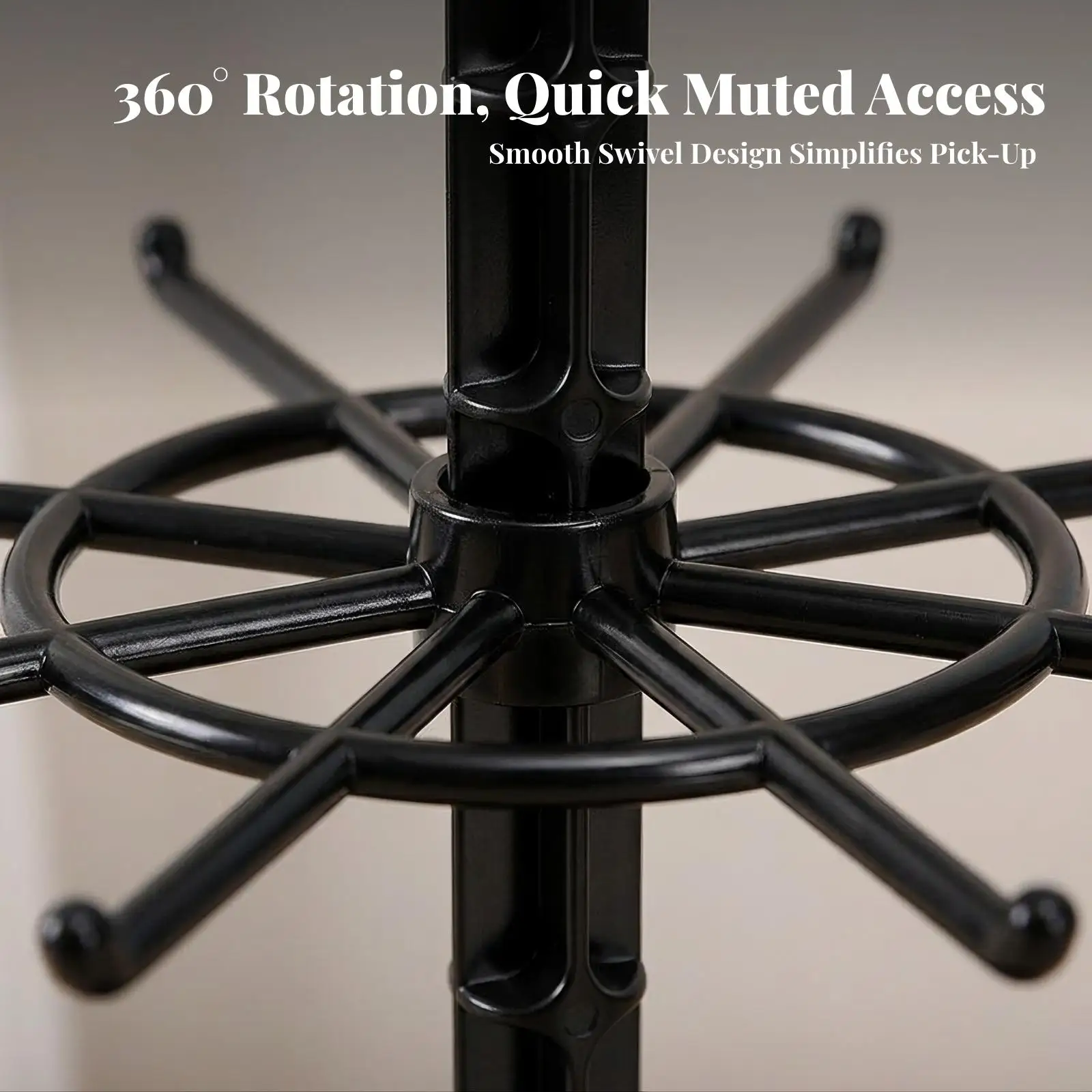 Desktop Keychain Display Rack | Compact Tabletop Organizer, Rotating Jewelry