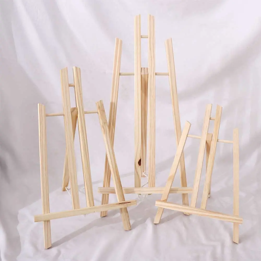 Students Adults Tabletop Art Craft Exhibition Wooden Holder Painting Easel Display Stand Shelf