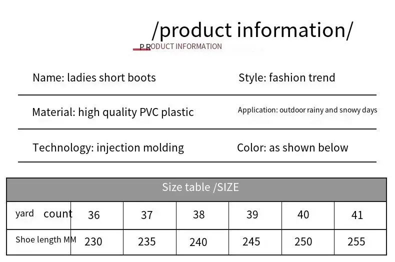 Rain Boots Women Low Anti-slip Fashion Kitchen Ladies Rain Shoes Short Fashion Water Shoes Oxfords Wearable Adult Water Shoes