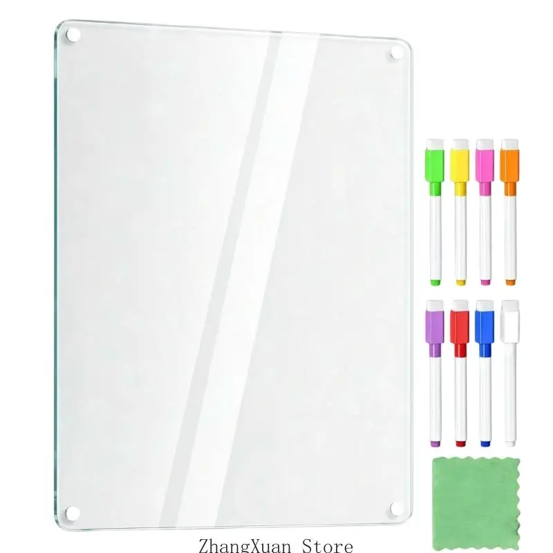 Acrylic Weekly Checklist Whiteboard for Family Kitchen Planning Use 3XUF