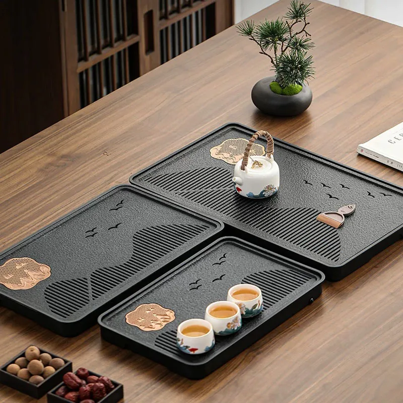 Serving Decorative Tea Tray Office Marble Accessories Tableware Japanese Tea Tray Rectangle Ceremony Bandejas Home Decorationgs 3