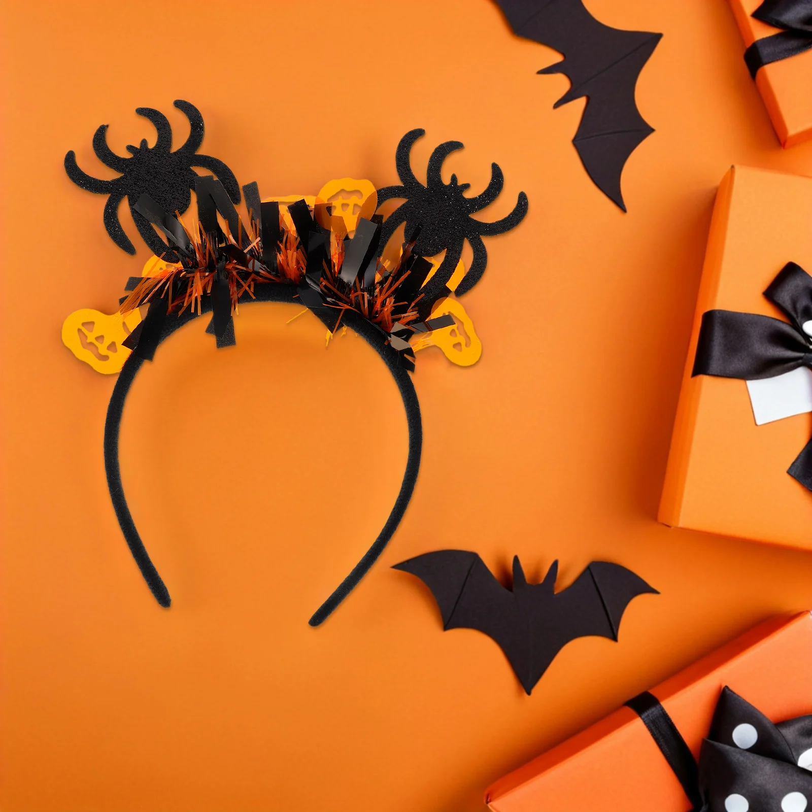 

Halloween Costume Spider Pumpkin Head Bopper Hair Band Demon Ghost Headdress For Cosplay Party Decorations Spooky Lightweight